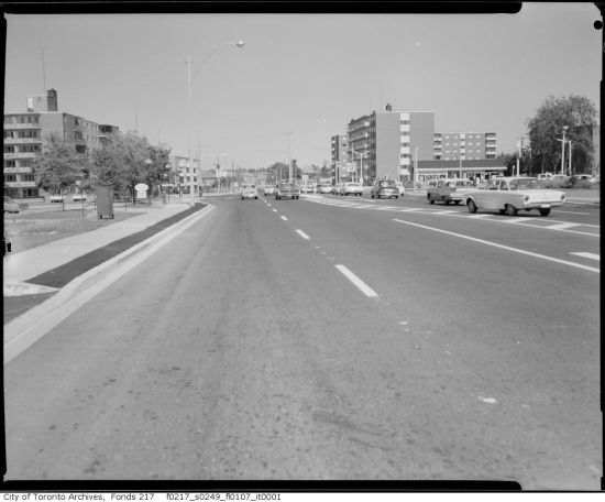 Toronto's suburban landscape: Lawrence Avenue East, 1963 (City of Toronto Archives)